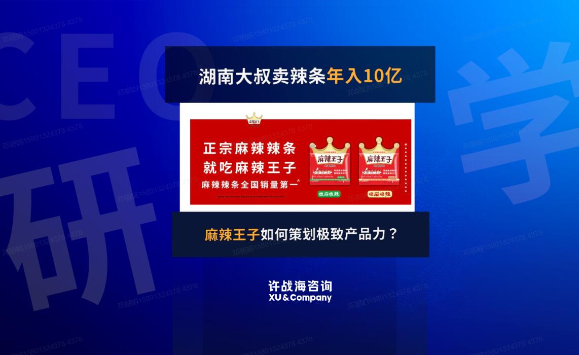 87.湖南大叔卖辣条年入10亿，麻辣王子如何策划极致产品力